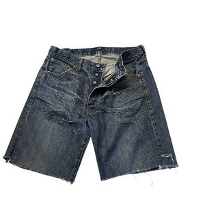 Polo Jeans Ralph Lauren RL Thompson Loose Button Fly Cutoff Jeans Shorts, 34